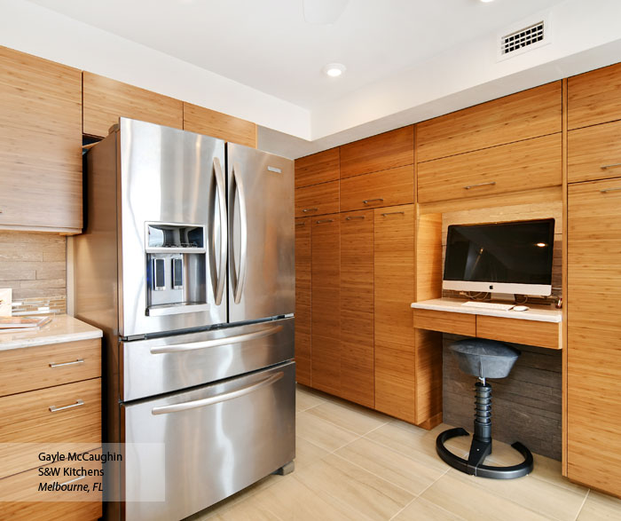 Natural Bamboo Kitchen Cabinets