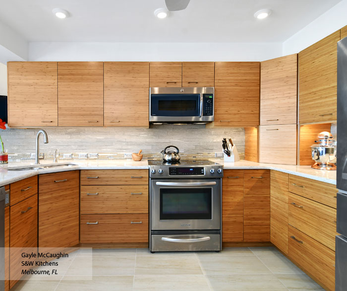 Natural Bamboo Kitchen Cabinets