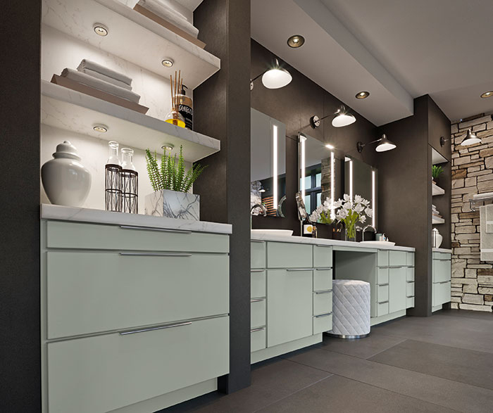 Rustic Meets Refined in this Casual Bathroom