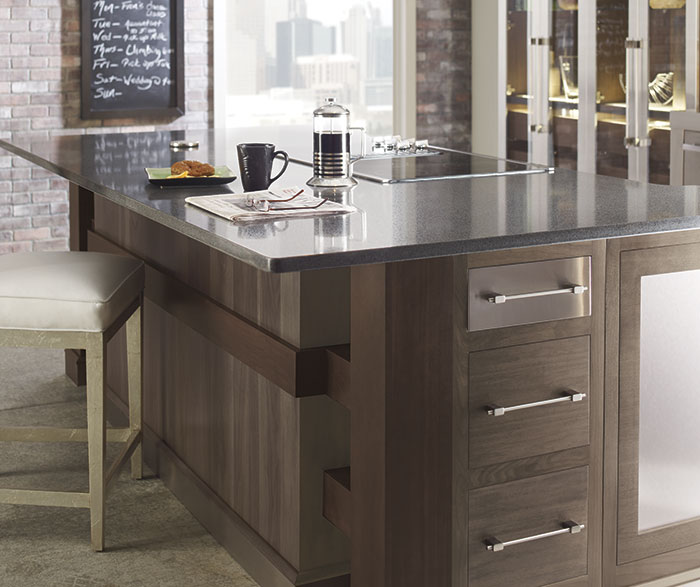 Tray Divider Pull Out - Omega Cabinetry Specialty Cabinets