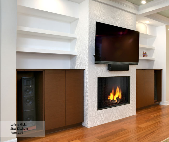 Wenge Cabinets in a Living Space