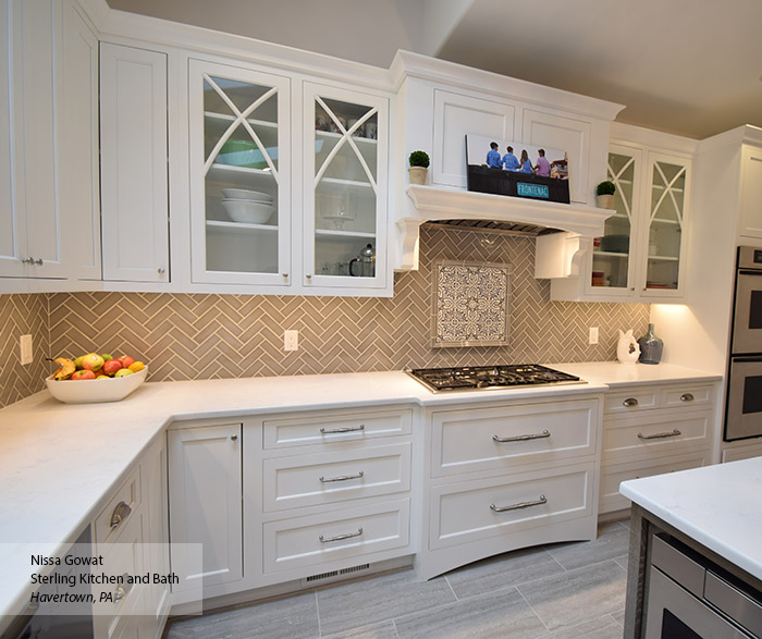 Elemental White inset cabinets