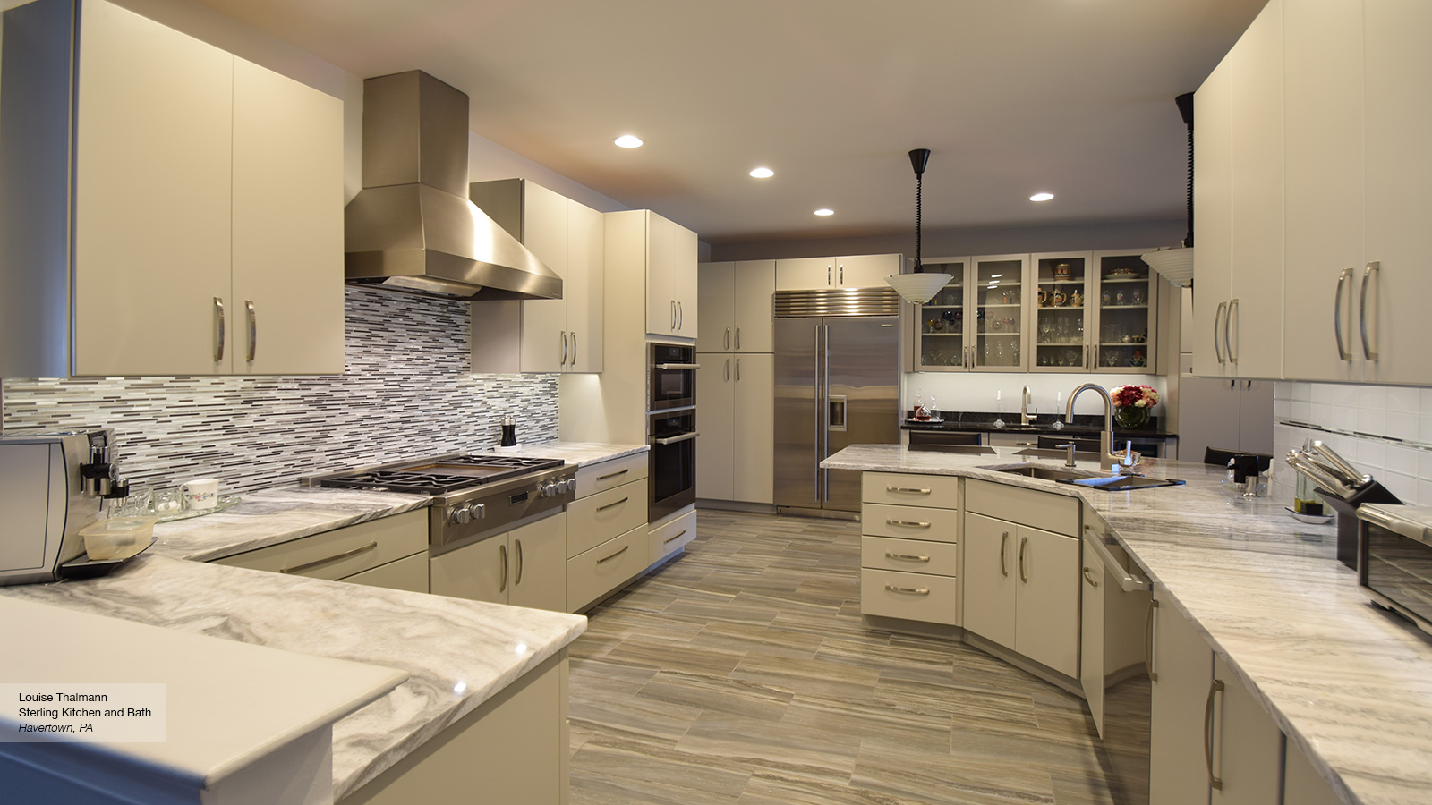 Modern Kitchen With Light Grey Cabinets Omega