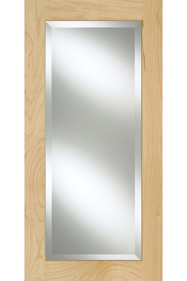 Beveled Glass Cabinet Inserts Omega, Beveled Glass Door Mirror