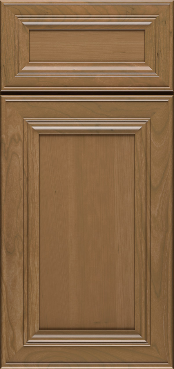 Anson 5-piece cherry flat panel cabinet door in desert