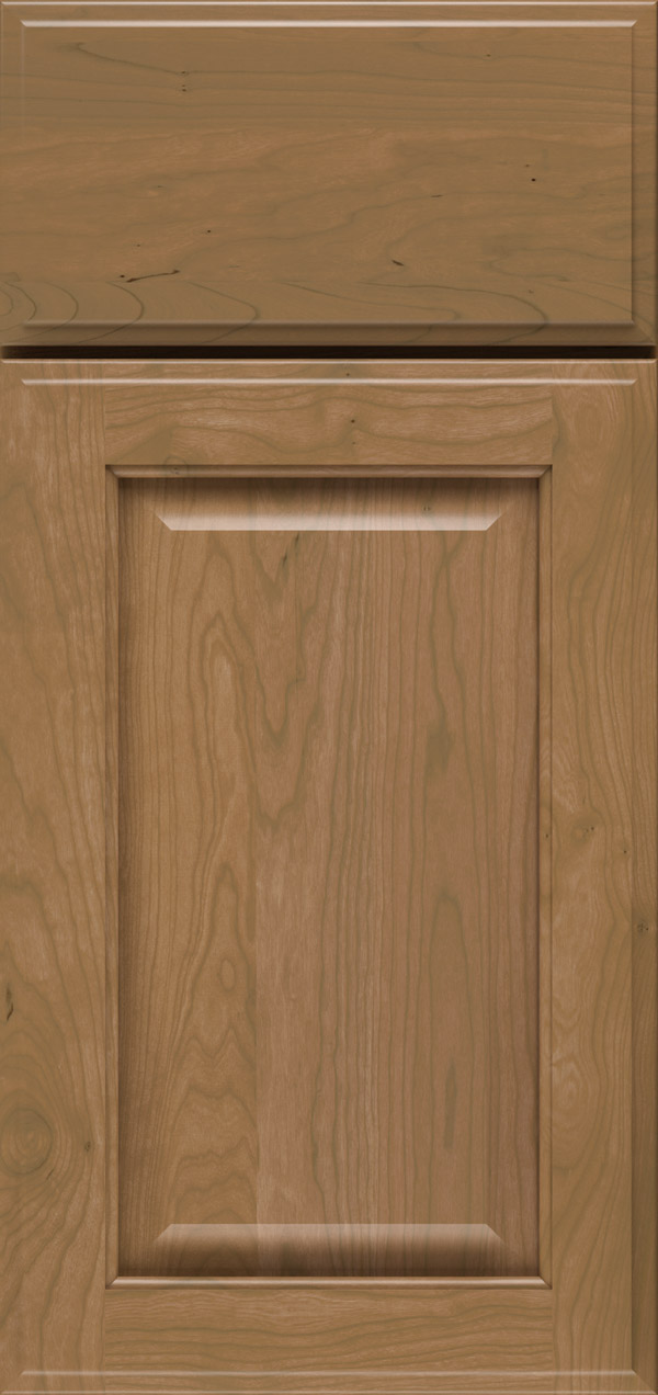 Brookside cherry raised panel cabinet door in desert