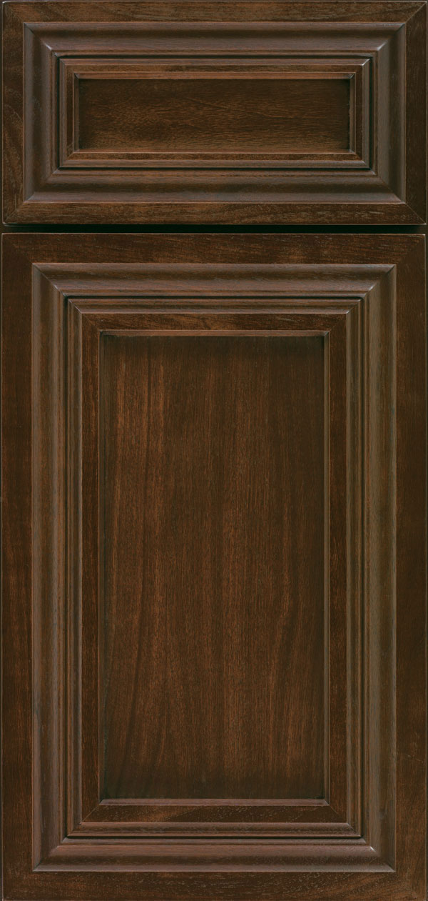 Conklin door style in walnut wood with chestnut finish