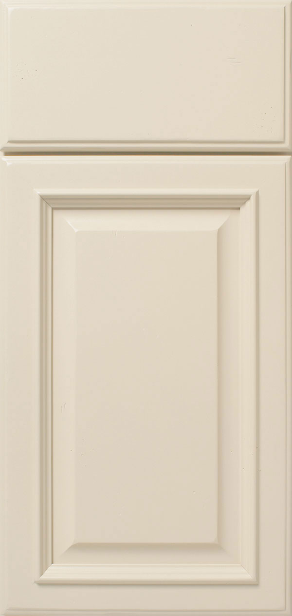 denison door style in maple wood with oyster finish