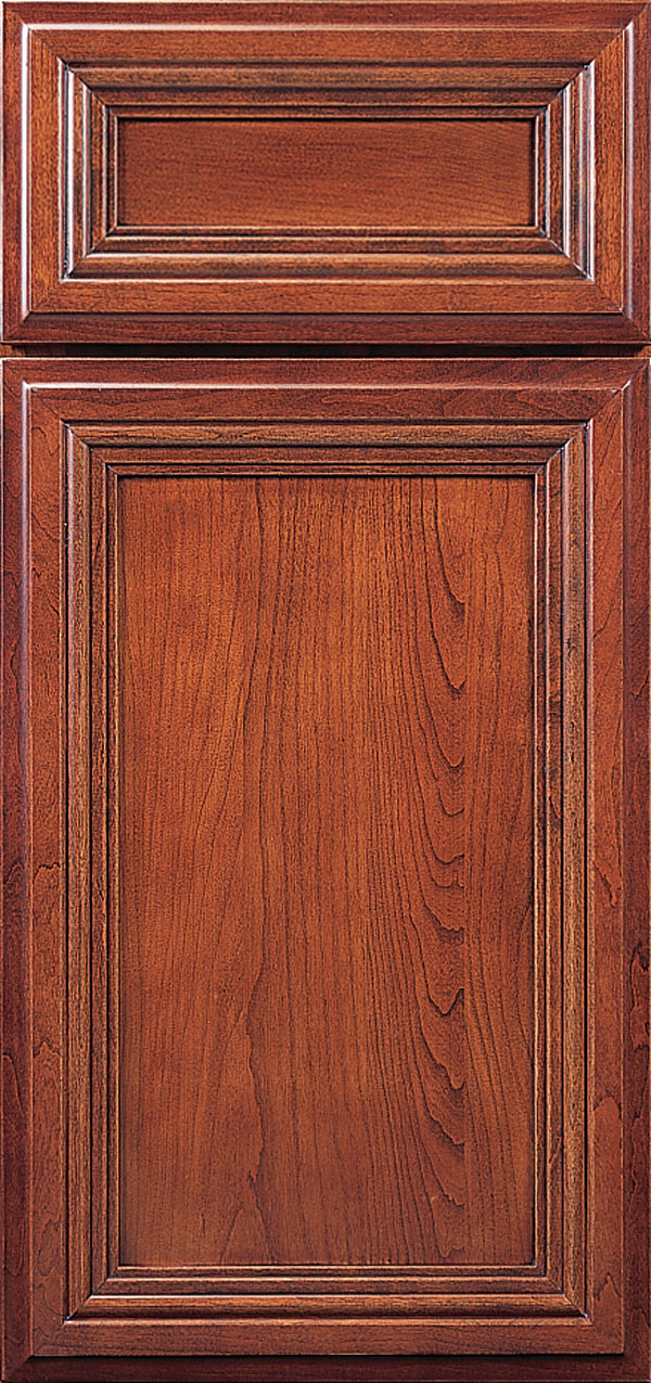 hanover door style in cherry wood with sable finish
