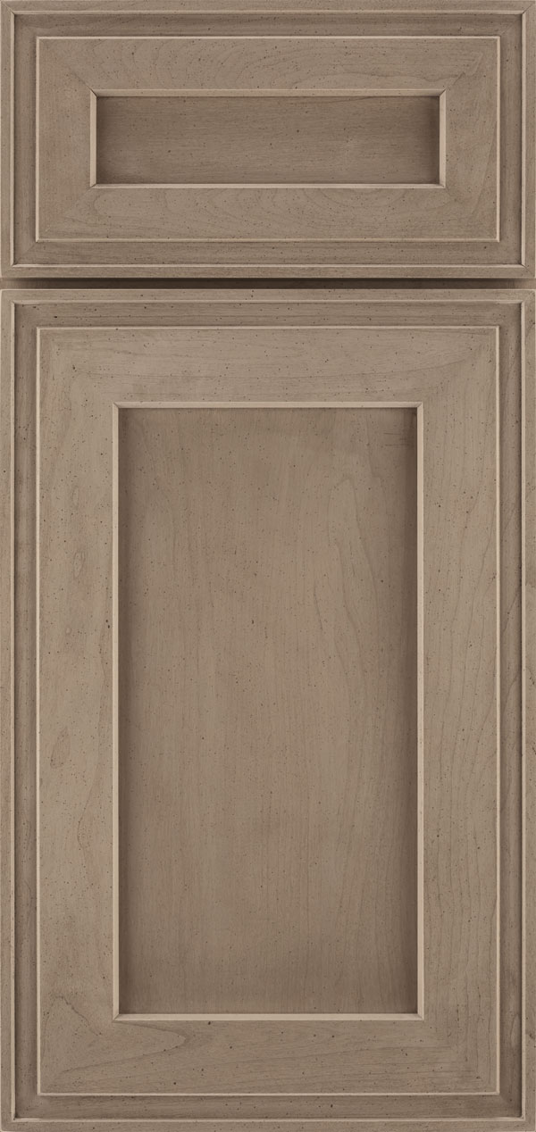 lyssa cabinet door style in cherry wood with pumice finish