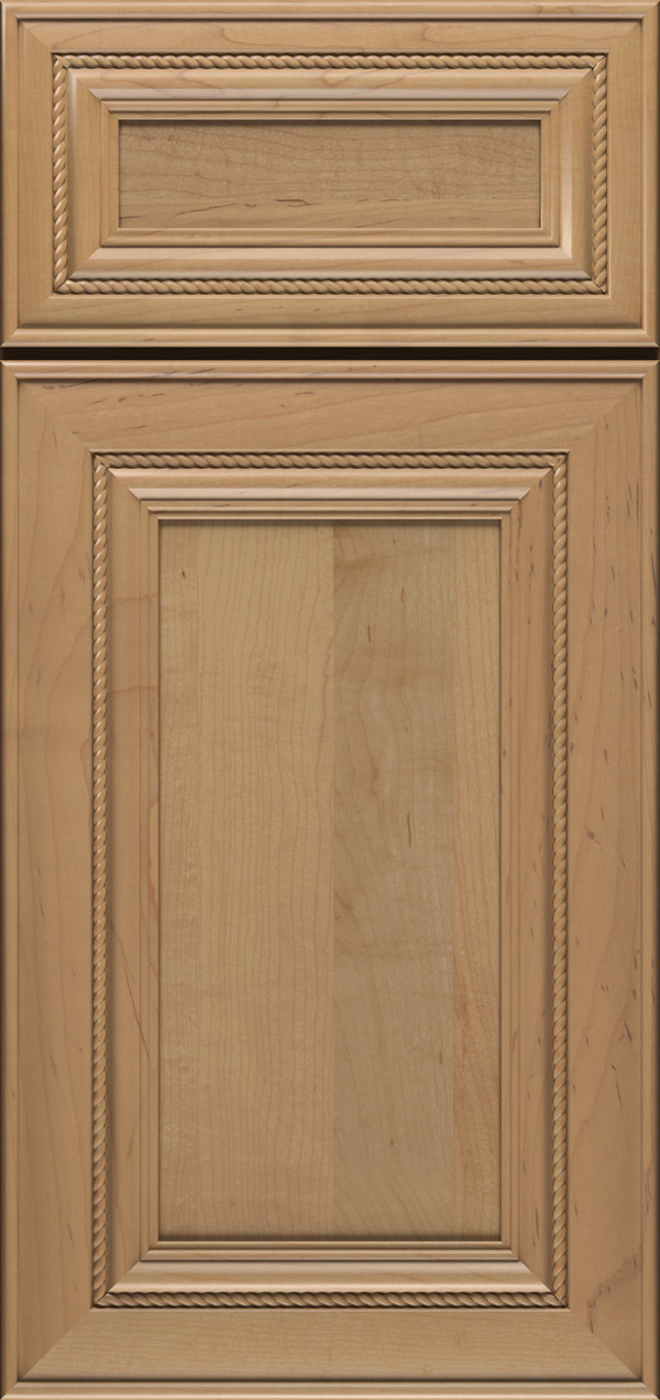 marco cabinet door style in maple wood with desert finish