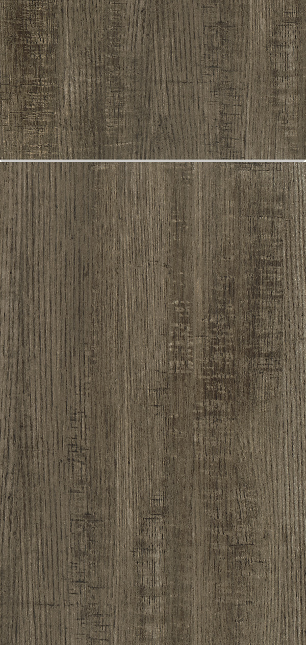 nella cabinet door style in textured laminate with otter finish
