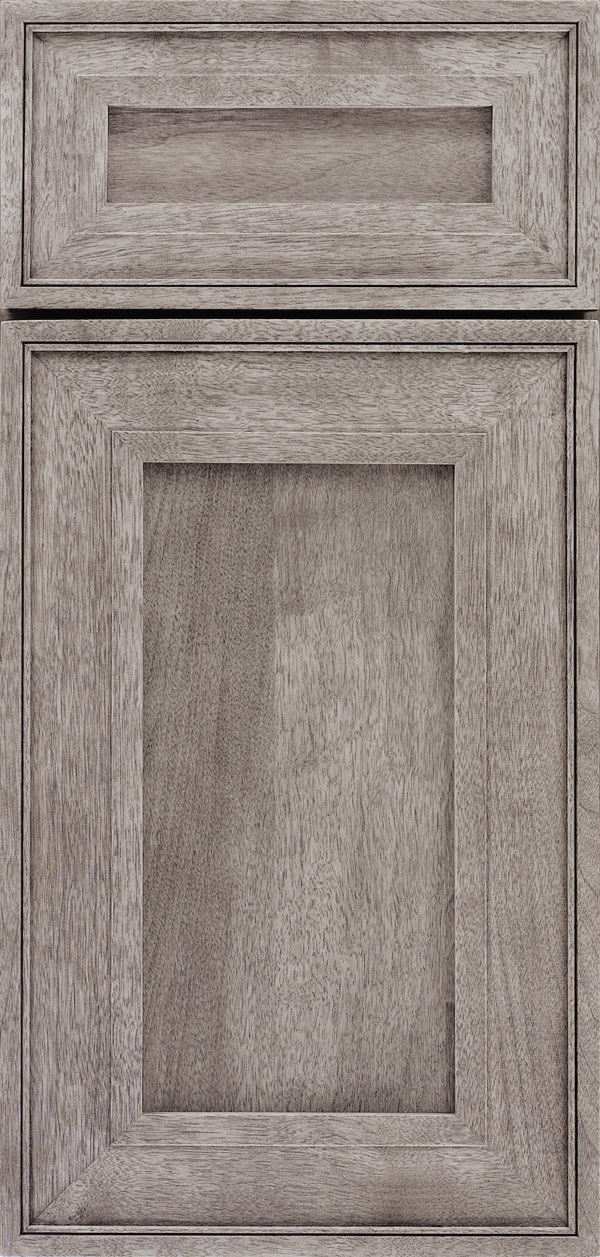 perin cabinet door style in walnut wood with porch swing finish