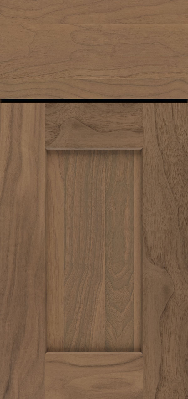 tamryn cabinet door style in walnut wood with desert finish