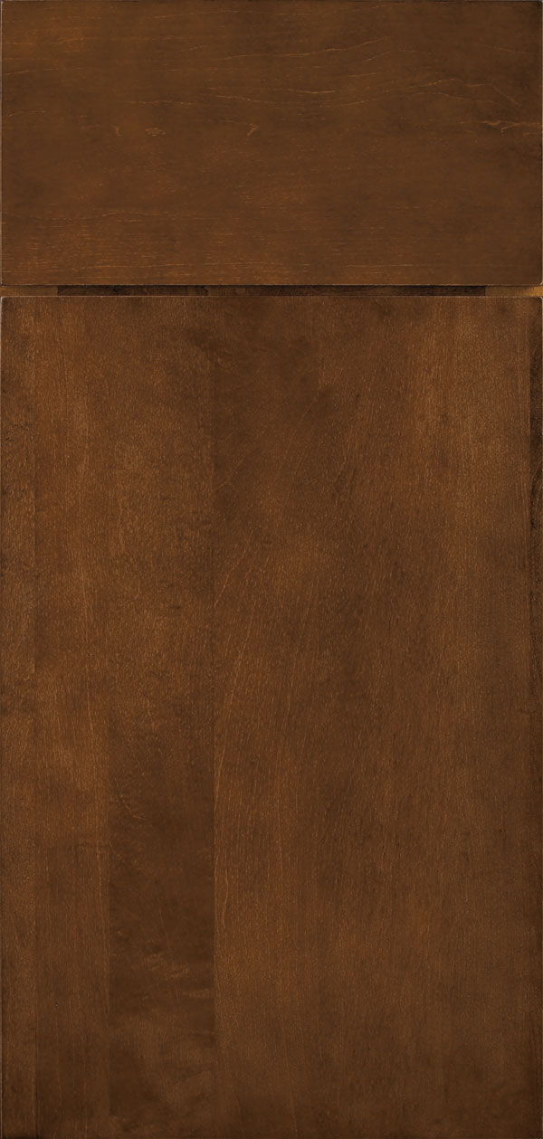 vail cabinet door style in maple wood with chestnut finish
