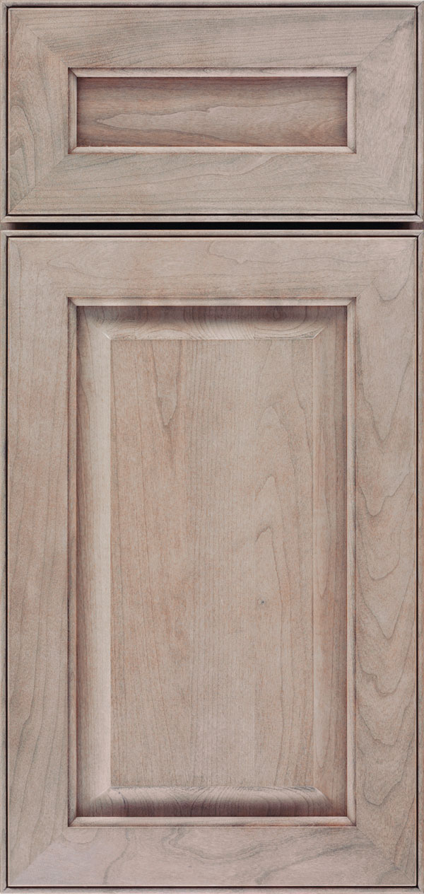wakefield cabinet door style in cherry wood with porch swing finish