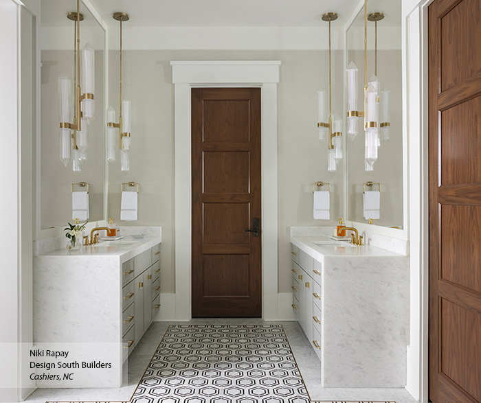 Luxury Bathroom Retreat with Dual Marble Vanities