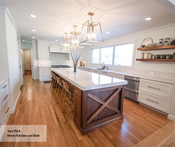 Walnut Kitchen Island