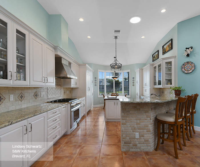 Painted Maple Cabinets Casual Kitchen 