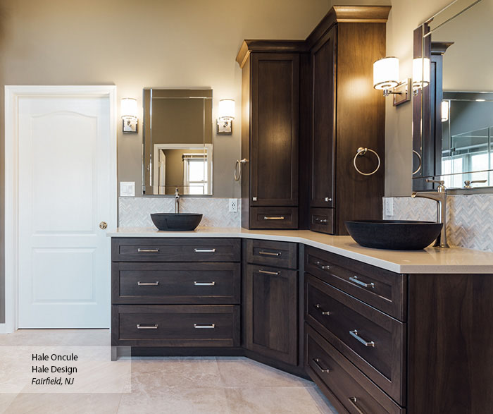 Casual Meets Traditional Vanity Bathroom Cabinet