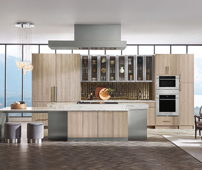 Modern Textured Laminate Contemporary Kitchen