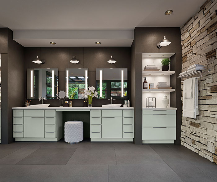 Rustic Meets Refined in this Casual Bathroom