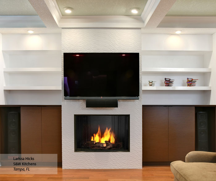 Wenge Cabinets in a Living Space