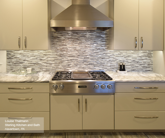 Modern Kitchen with Light Grey Cabinets